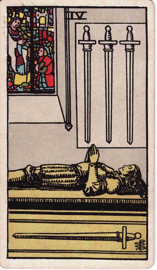 ไพ่ 4 ดาบ four of swords