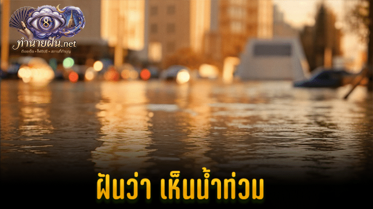 ฝันว่าเห็นน้ำท่วม หน้าปก