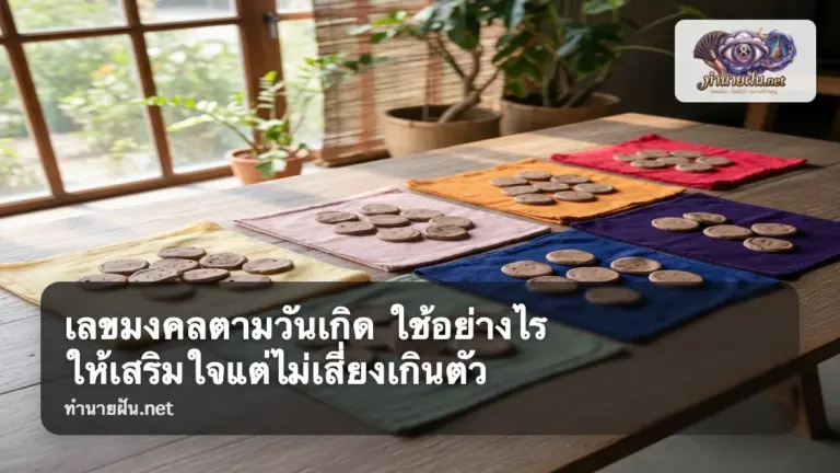 เลขมงคลตามวันเกิด ภาพปก