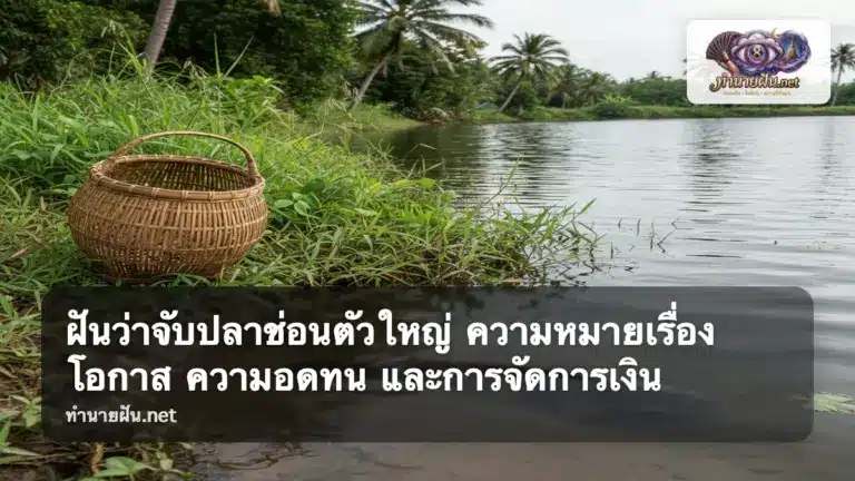 ฝันว่าจับปลาช่อนตัวใหญ่ ภาพปก
