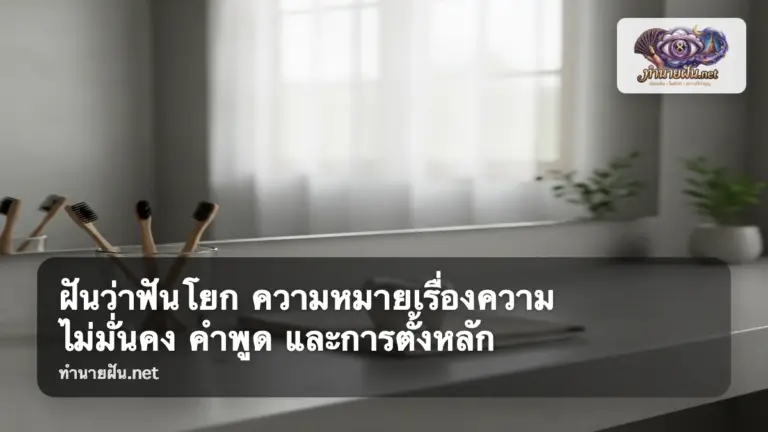 ฝันว่าฟันโยก ภาพปก