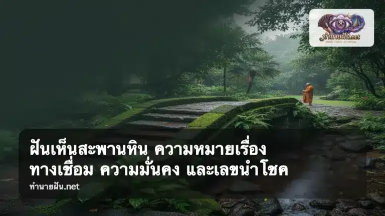 ฝันเห็นสะพานหิน ภาพปก