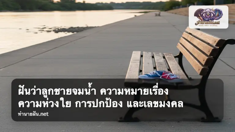 ฝันว่าลูกชายจมน้ำ ภาพปก