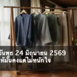สีมงคลวันพุธ 24 มิถุนายน 2569 ภาพปก