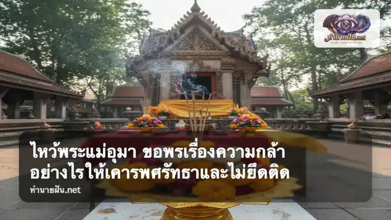 ไหว้พระแม่อุมา ภาพปก