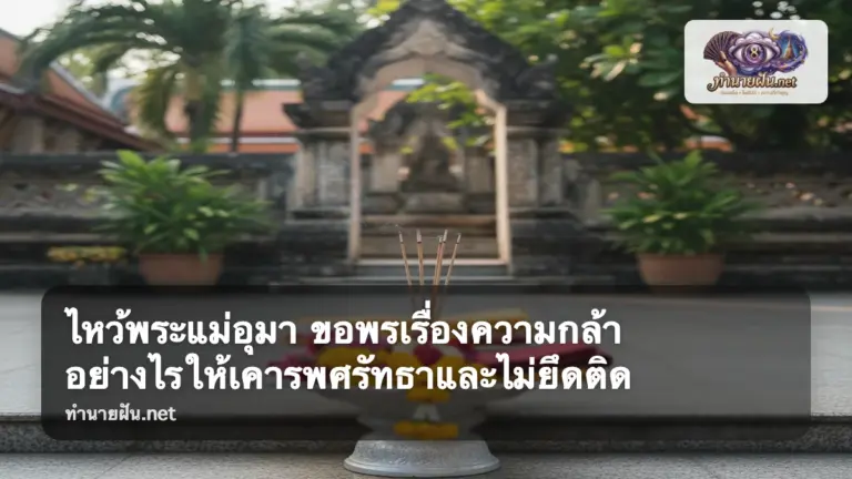 ไหว้พระแม่อุมา ภาพปก