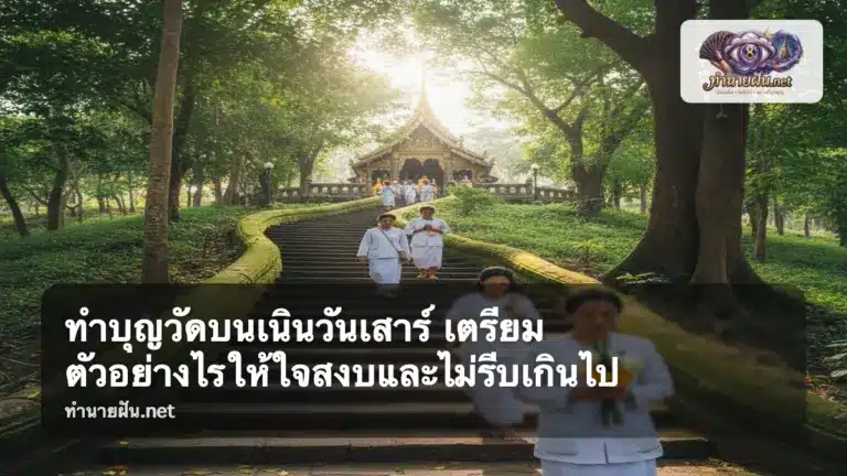 ทำบุญวัดบนเนินวันเสาร์ ภาพปก