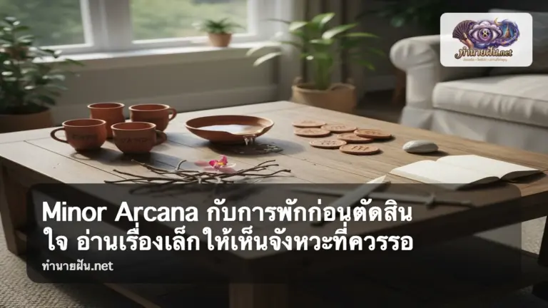 Minor Arcana กับการพักก่อนตัดสินใจ ภาพปก