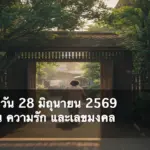 ดวงรายวัน 28 มิถุนายน 2569 ภาพปก